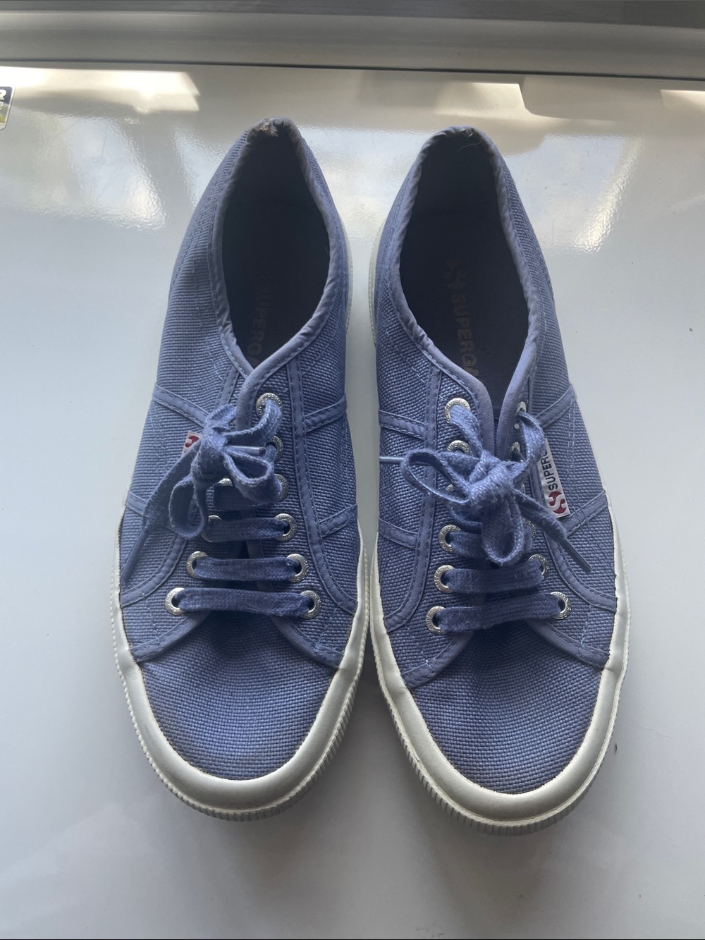 Superga Women’s Lavender Canvas Low-Top Sneakers